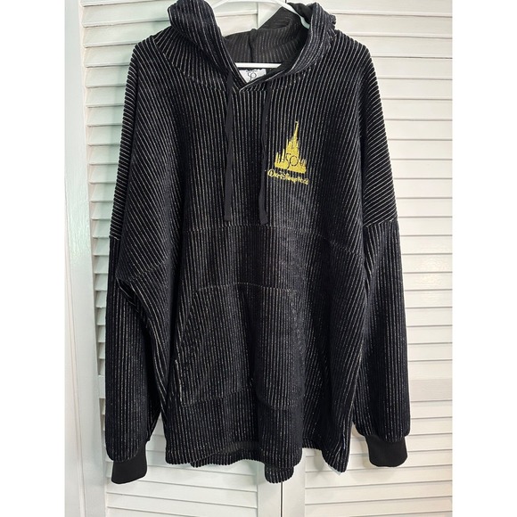 Disney Other - Spirit Jersey XL Walt Disney World Black & Gold 50th Anniversary Velour Hoodie